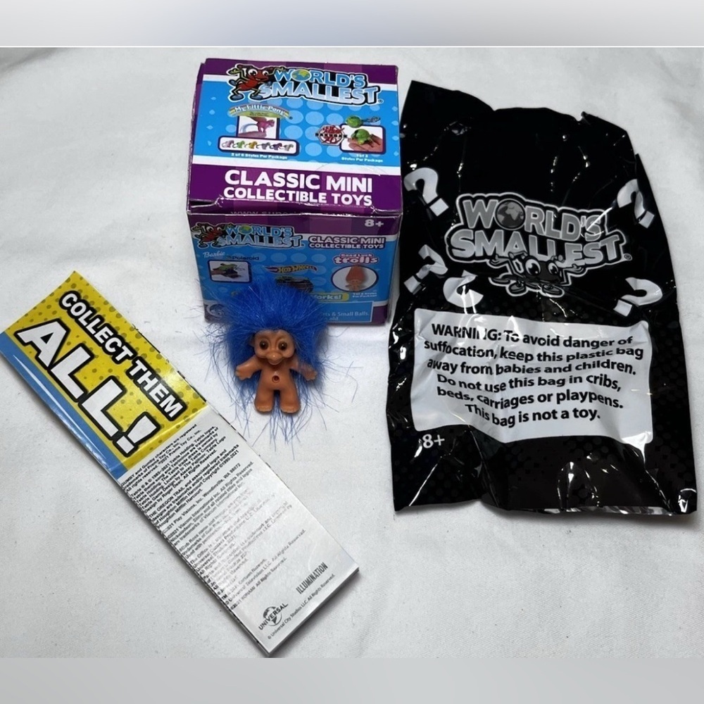World's Smallest Troll Mini Toy Blind Surprise NEW OPEN BOX